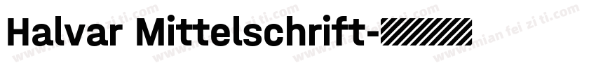 Halvar Mittelschrift字体转换